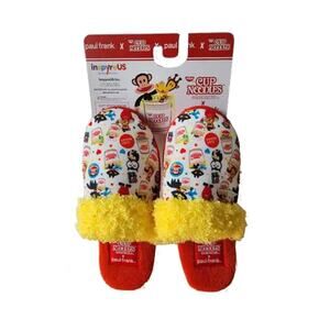 NWT Women's Size Small Paul Frank x Nissin Cup Noodles Kawaii Slippers Fuzzy